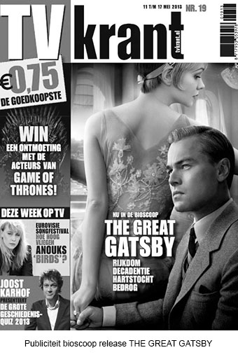 Publiciteit bioscopy release THE GREAT GATSBY